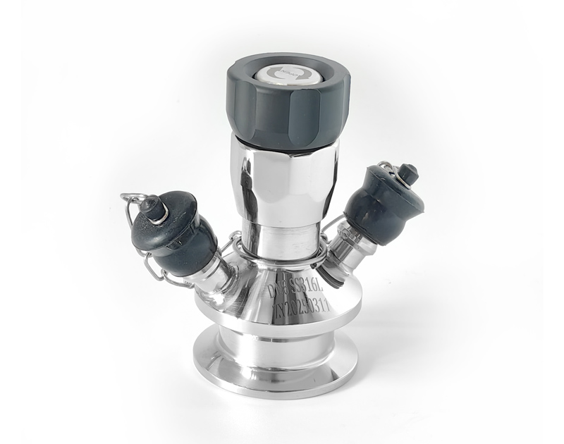 Aseptic sampling valve
